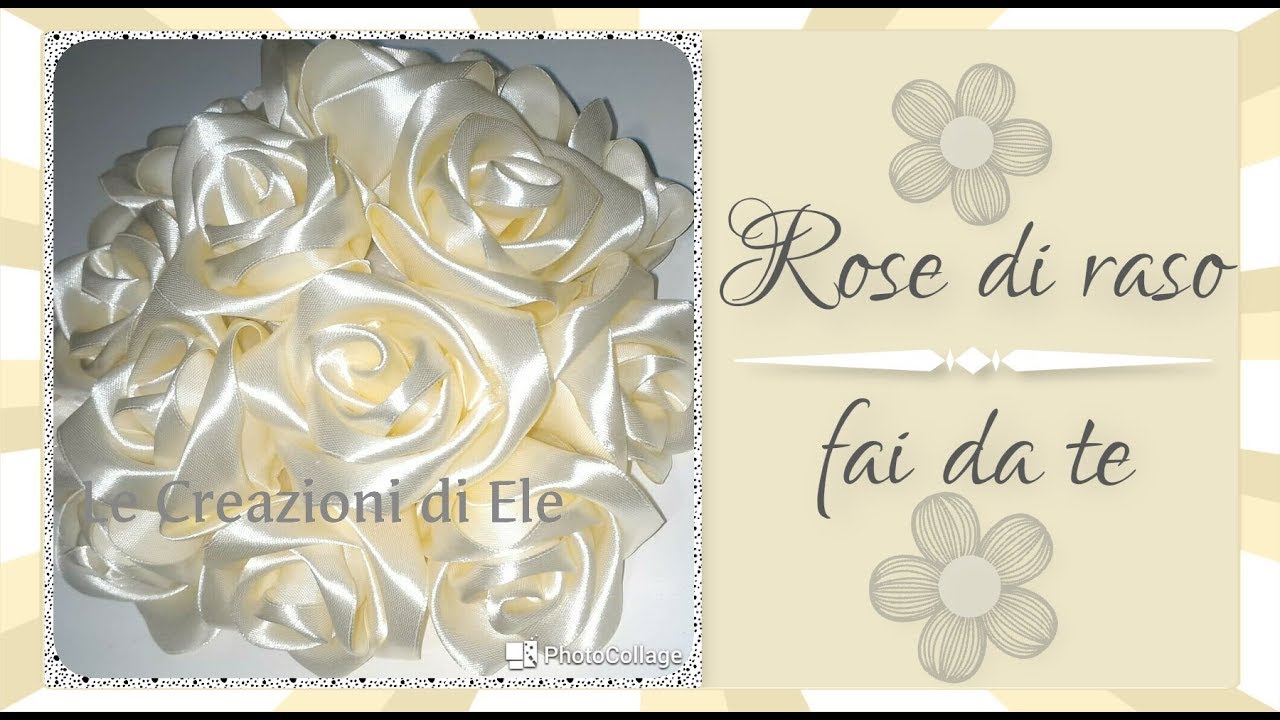Rose di raso fai da te - Diy satin roses