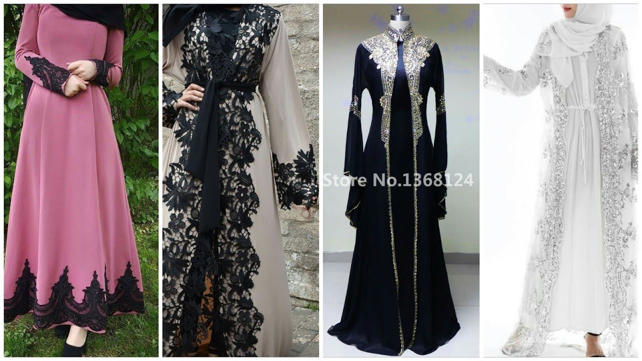 Beautifull Abaya Designs Designing Details ||Muslimah Fashion