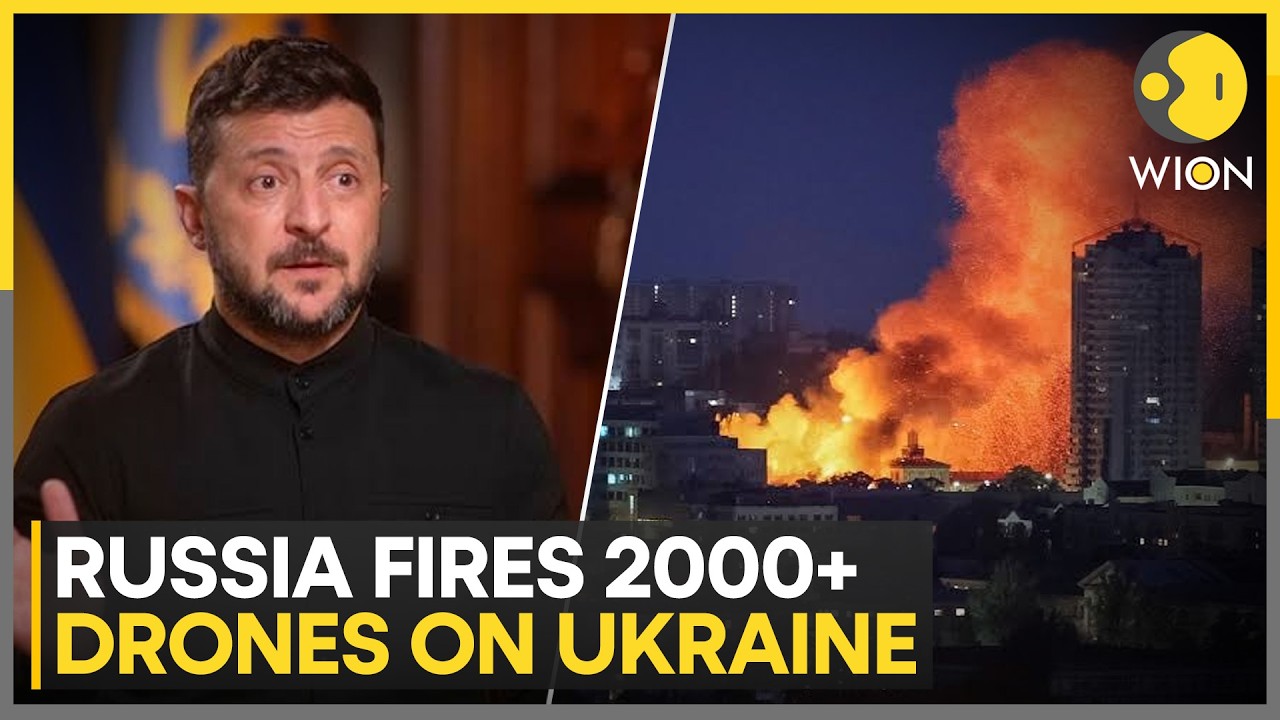 Russia-Ukraine War: Russia Launches 2,000+ Drones At Ukraine In Massive Barrage | WION