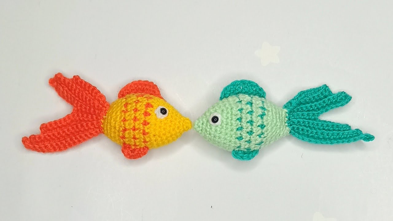 🔥Супер идея 🔥 Как связать золотую рыбку амигуруми подробный мастер класс 🐟 Брелок крючком .