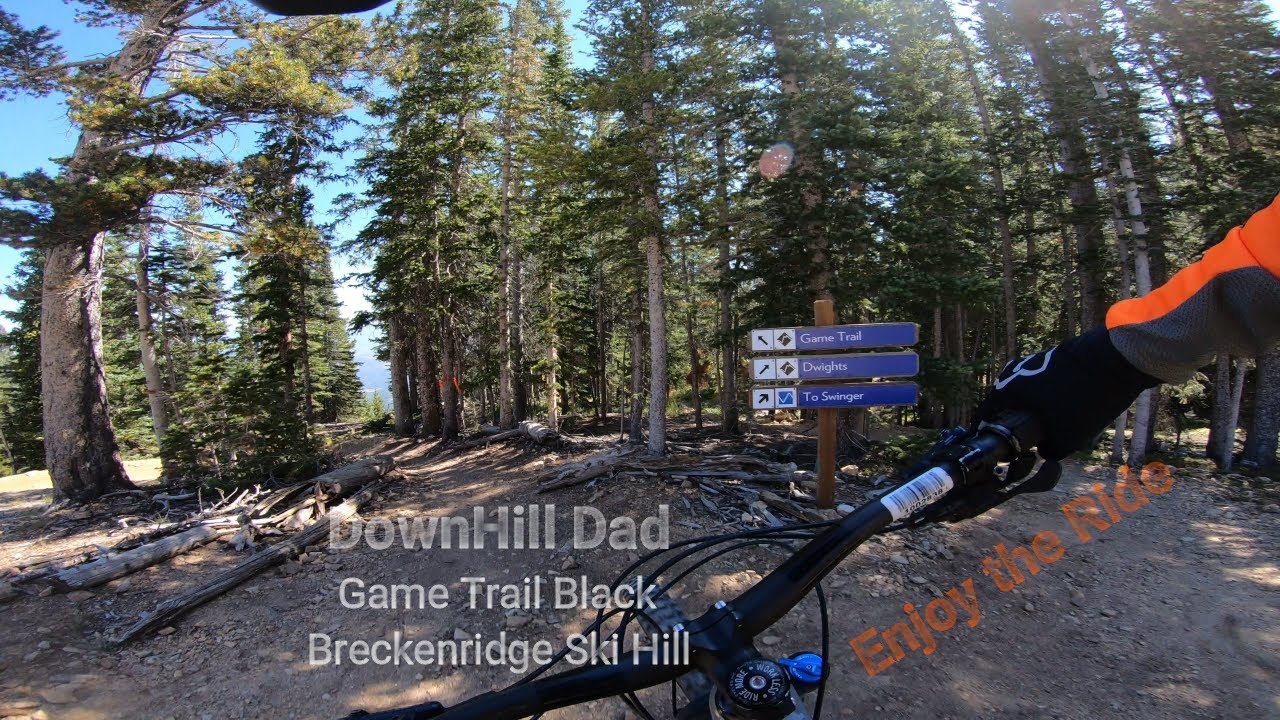 MTB Downhill Game Trail Black Diamond Breckenridge Colorado Ski Hill