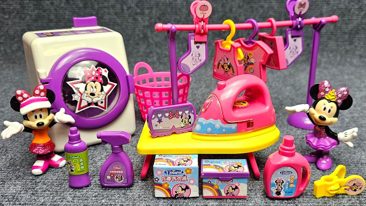 Disney Minnie Mouse Laundry Playset [LU-825] Satisfying with Unboxing Toys Compilation ASMR