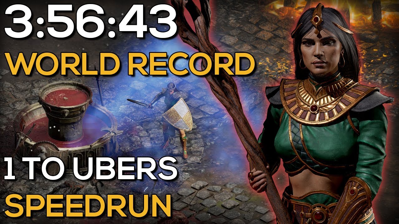 1 TO UBERS IN UNDER 4 HOURS - WORLD'S FASTEST LEVEL 1 TO UBERS SORCERESS SPEEDRUN EVER - 3:56:43 IGT