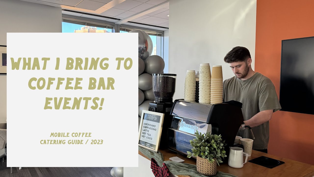 What I bring with me to coffee bar events / mobile coffee catering / 2023