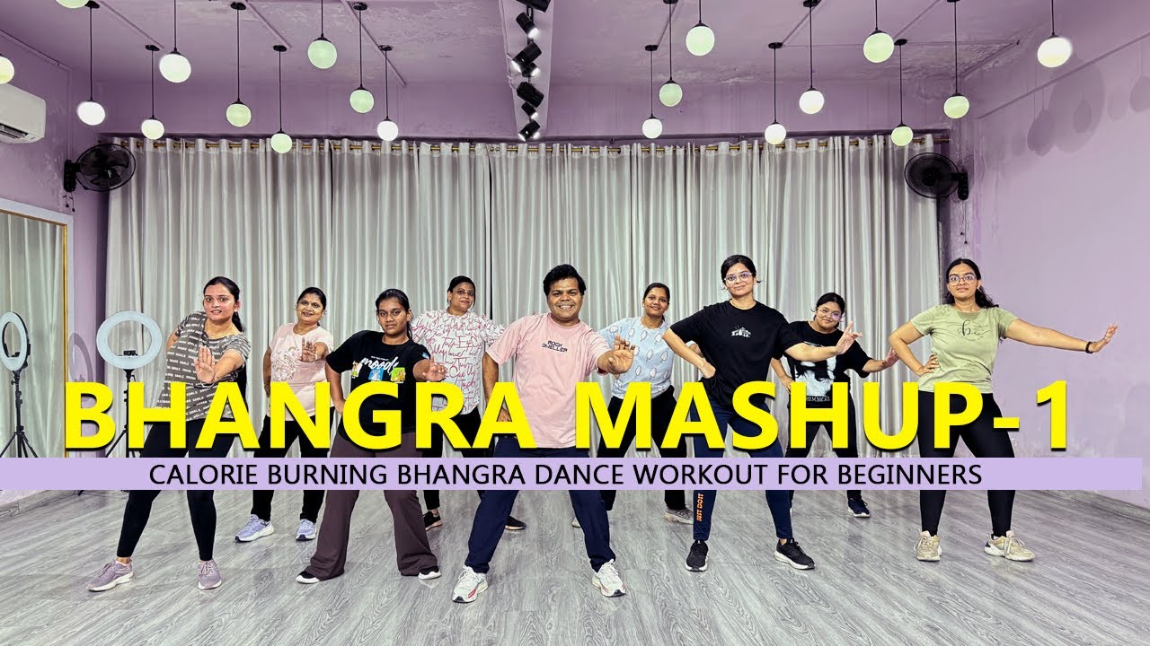 Bhangra Mashup 1 - Dance Fitness | Calorie Burning Bhangra Workout for Beginners | Easy Steps | 2025
