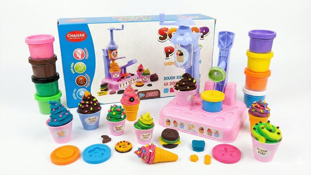 Clay Ice Cream Maker - Ice cream making from Clay - Play With Clay And Enjoy.