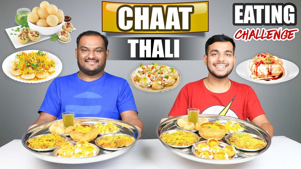 CHAAT THALI EATING CHALLENGE | Pani Puri Eating Competition | Food Challenge