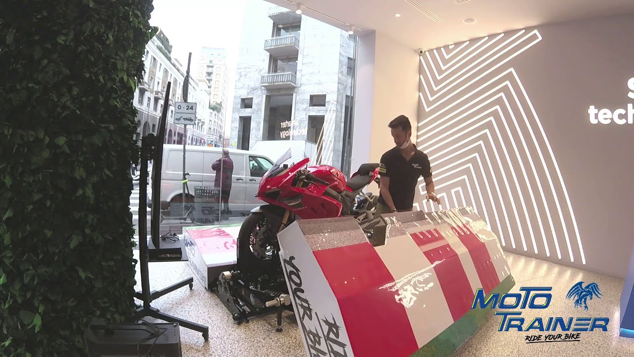 How do you receive and install your Moto Trainer? Motorbike simulator, Simulateur moto, Simulador