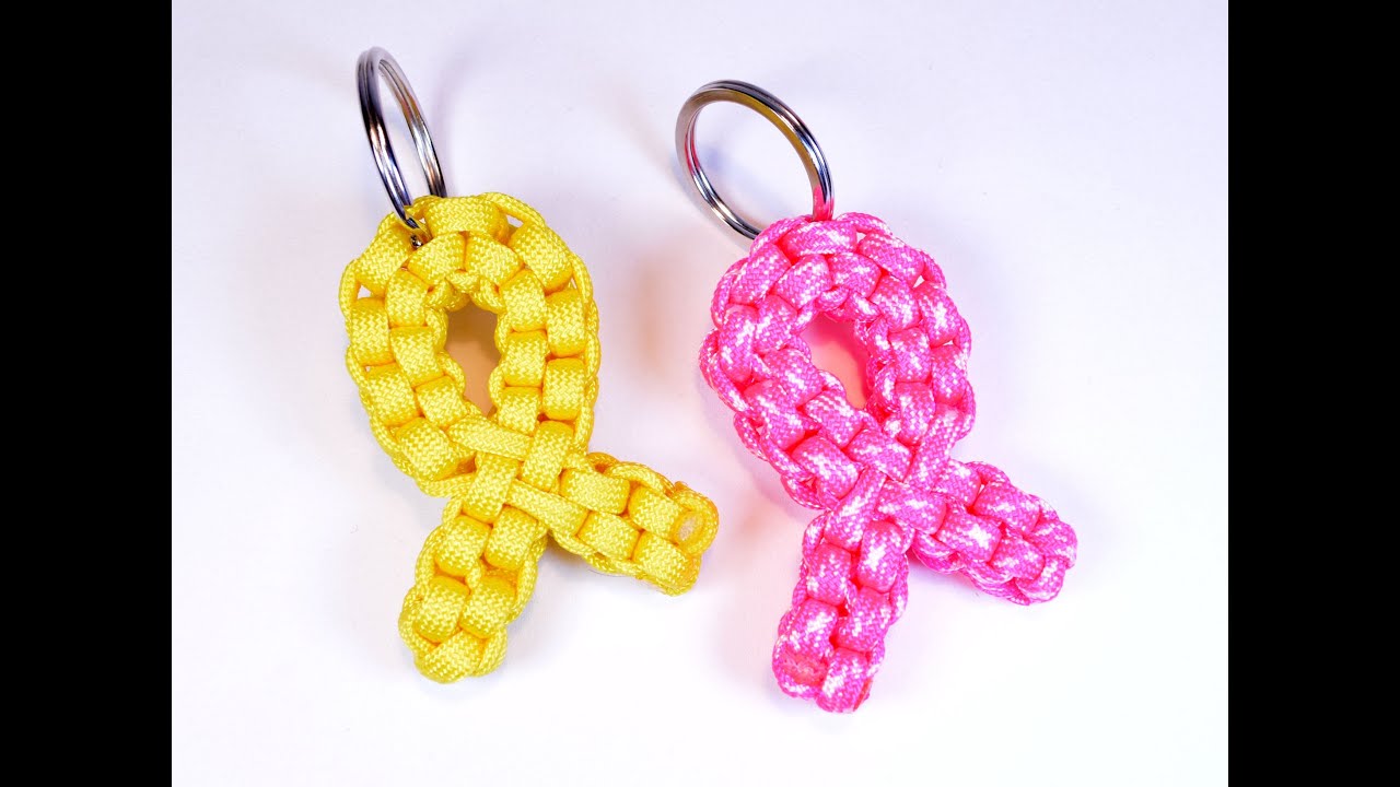 How to make a Paracord Awareness Ribbon - BoredParacord