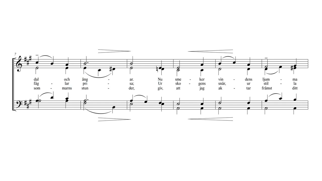 Sommarpsalm - Bas