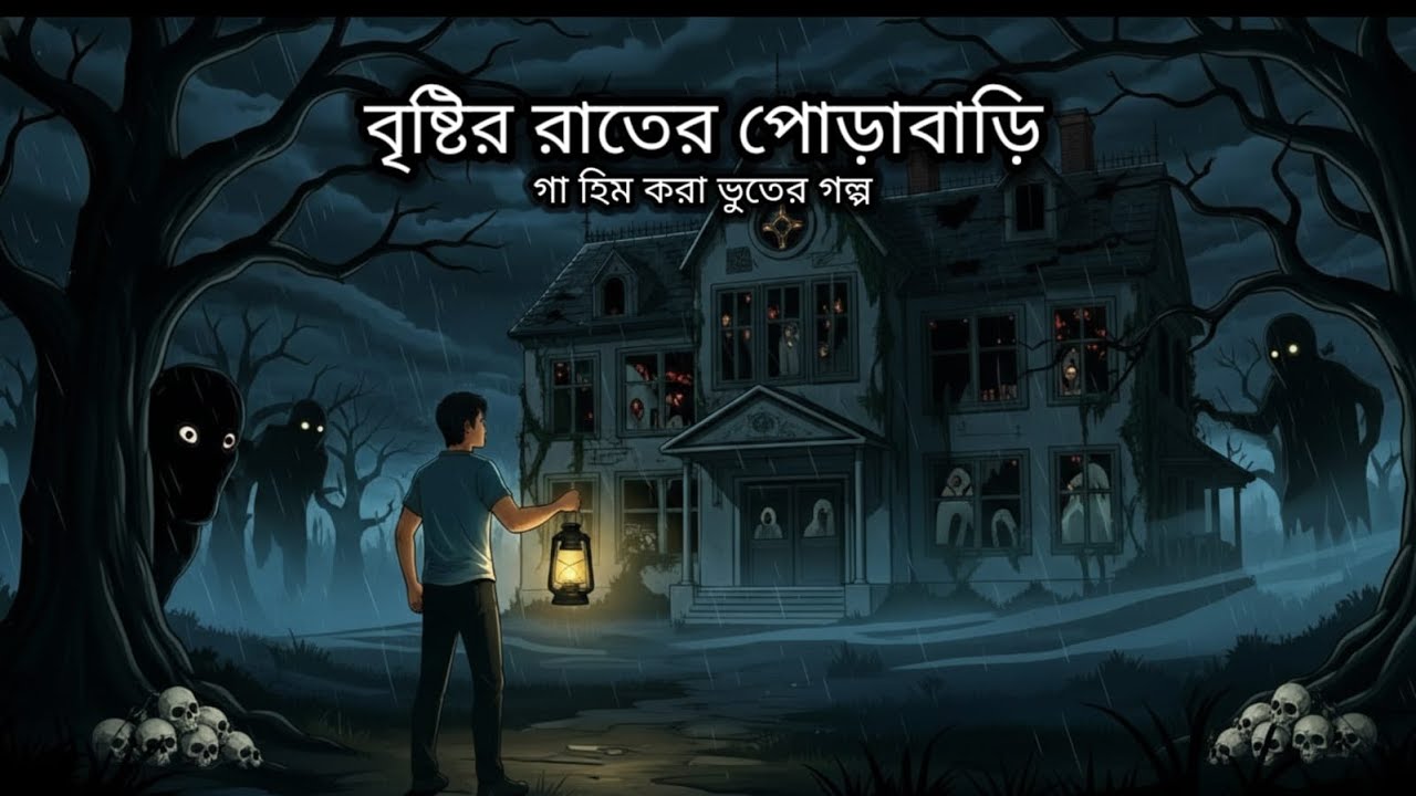 মাঝরাতে বৃষ্টির সময় পোড়াবাড়ির ভিতরে। গা হিম করা ভুতের গল্প👻👻। #BhooterDiary