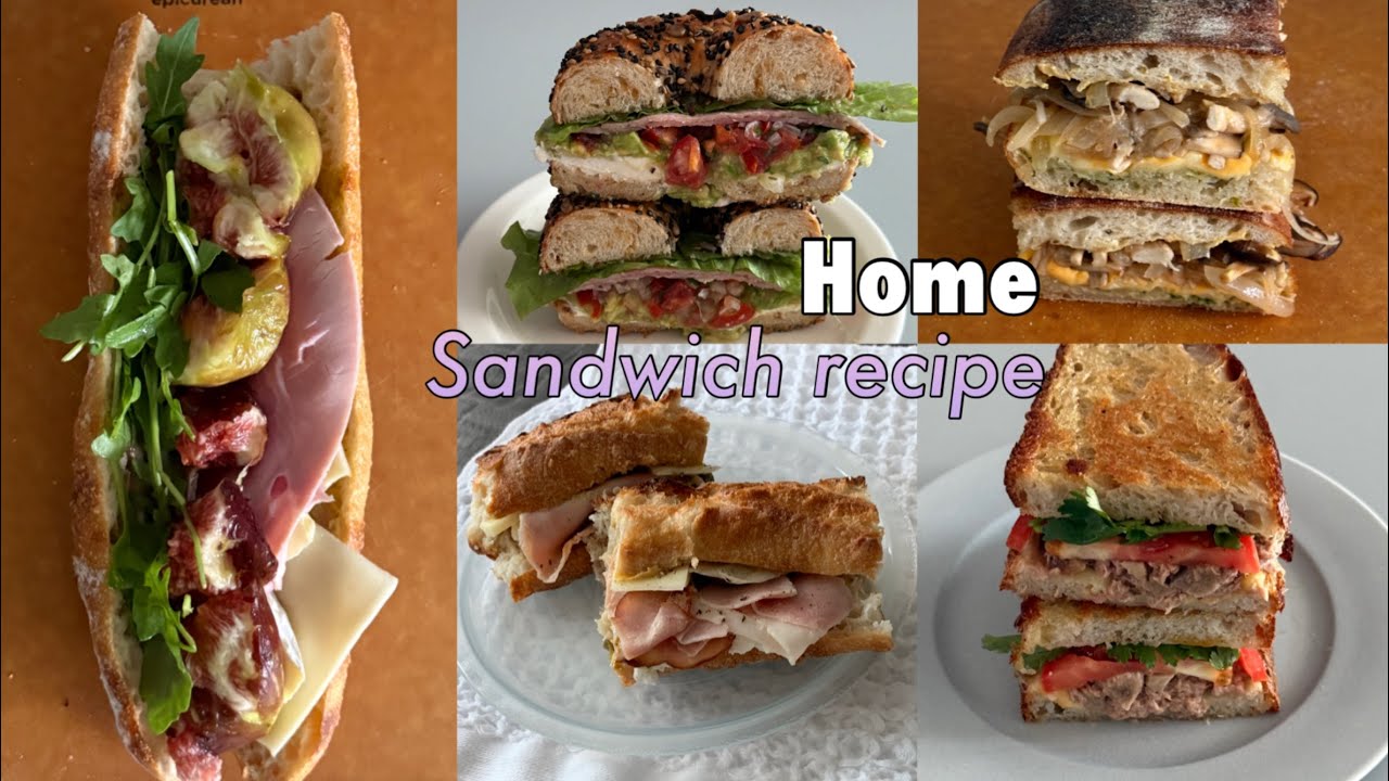 홈샌드위치 레시피#17🥪무화과샌드위치모음,포노부오노 화덕브레드,소금집 코파,피스타치오 잠봉 프로마쥬,부리또,피코데가요,그릴드치즈,슬랩,배 샌드위치
