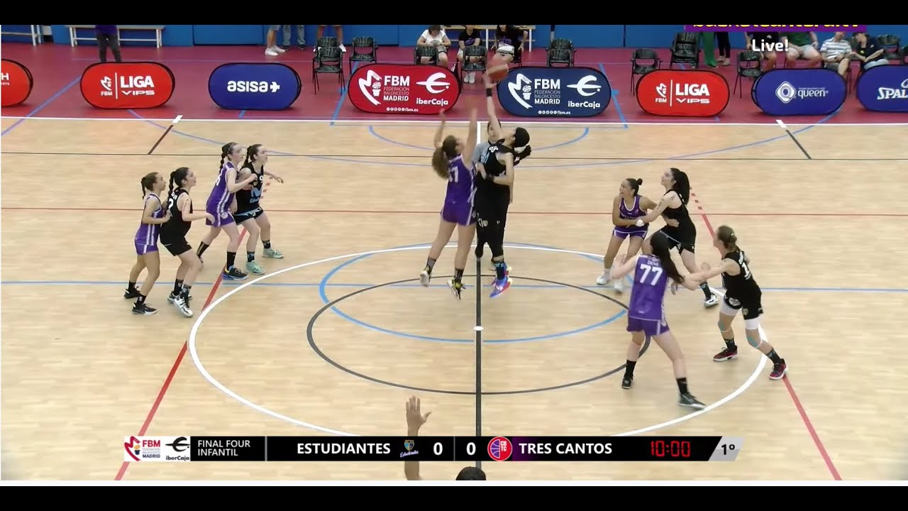 U14F - MOVISTAR ESTUDIANTES vs TRES CANTOS.- Final Four Madrid Infantil Fem. 2022 #BasketCantera.TV