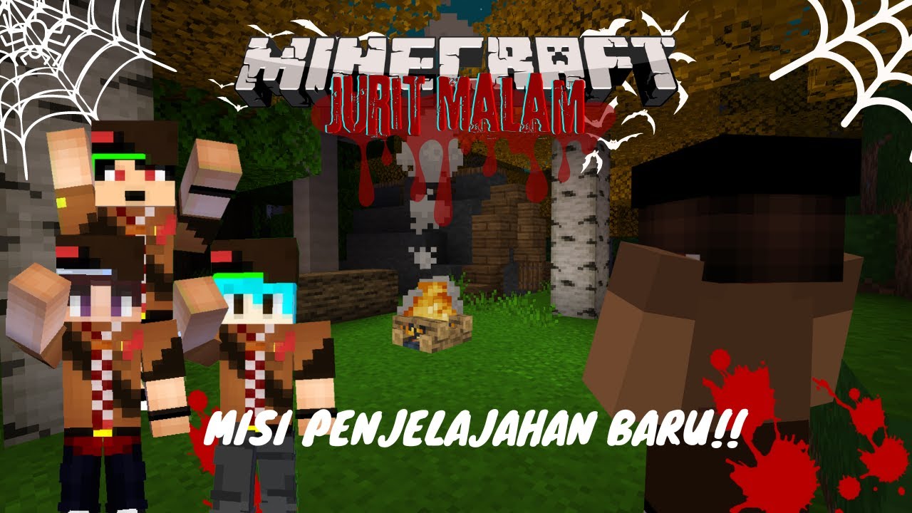 MISI MENJELAJAHI HUTAN ANGKER DI MALAM HARI!! | Minecraft Map Horror Jurit Malam | 1