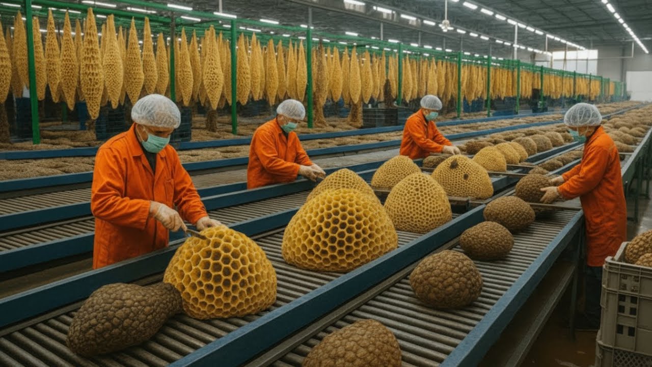 Inside a Modern Honey Factory 🍯 How Pure Honey Is Made (Full Process)