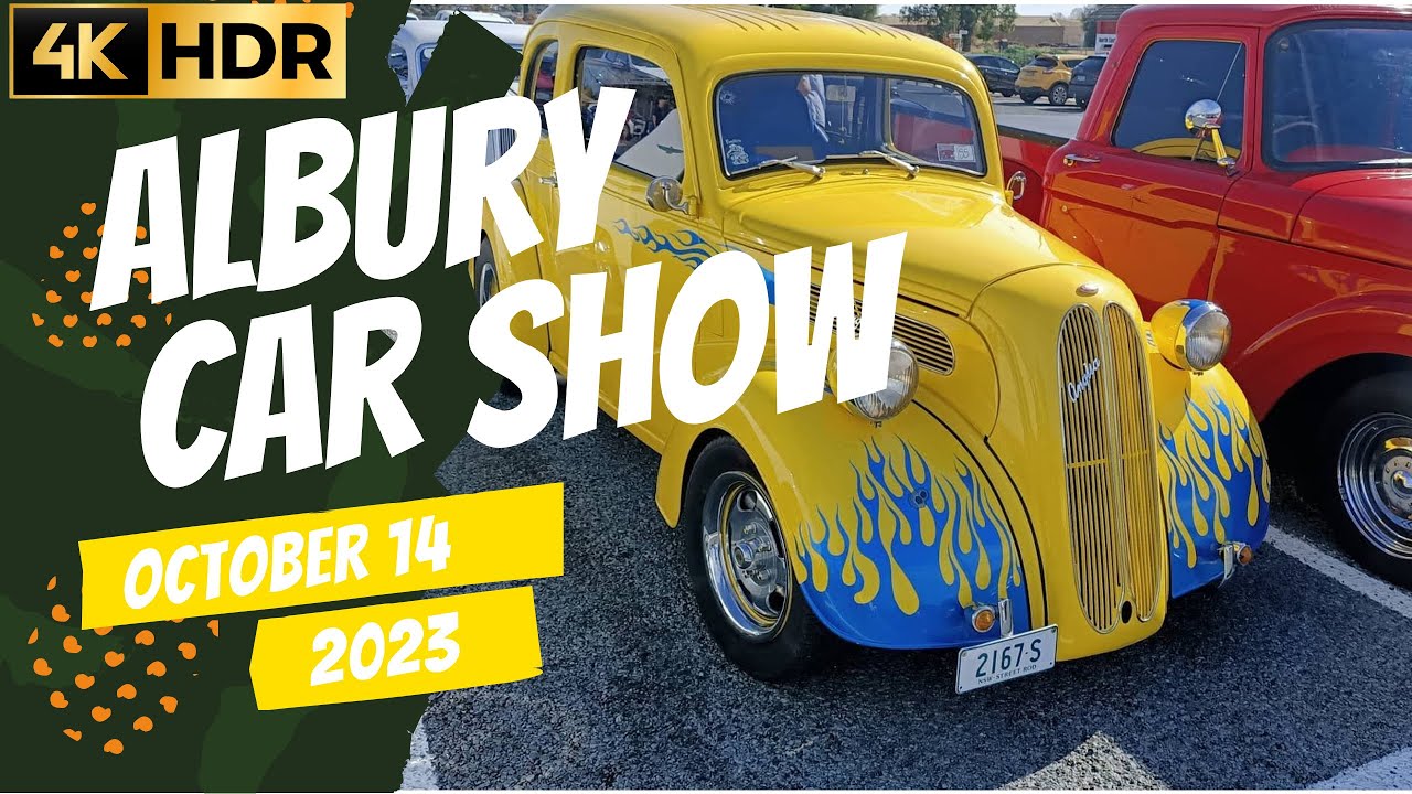 Albury Car Show and Shine movie   4K Albury NSW Australia