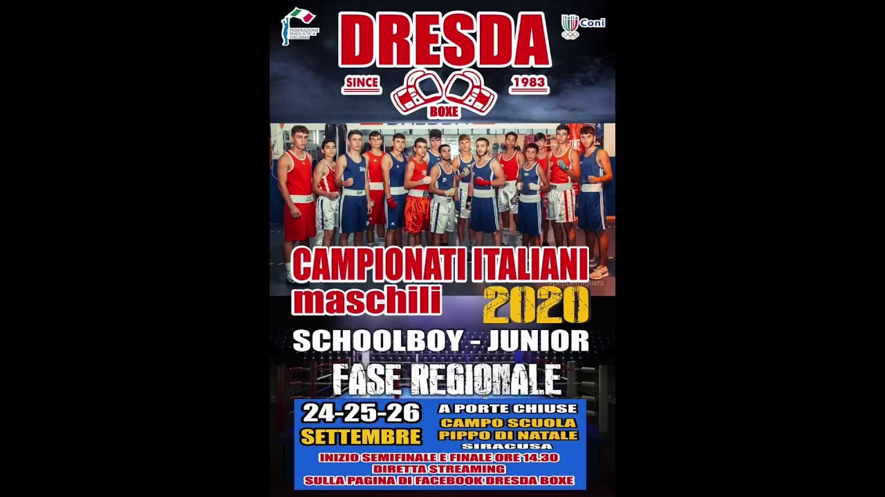 CAMPIONATI ITALIANI MASCHILI SCHOOLBOY E JUNIOR 2020 FASE REGIONALE - FINALI