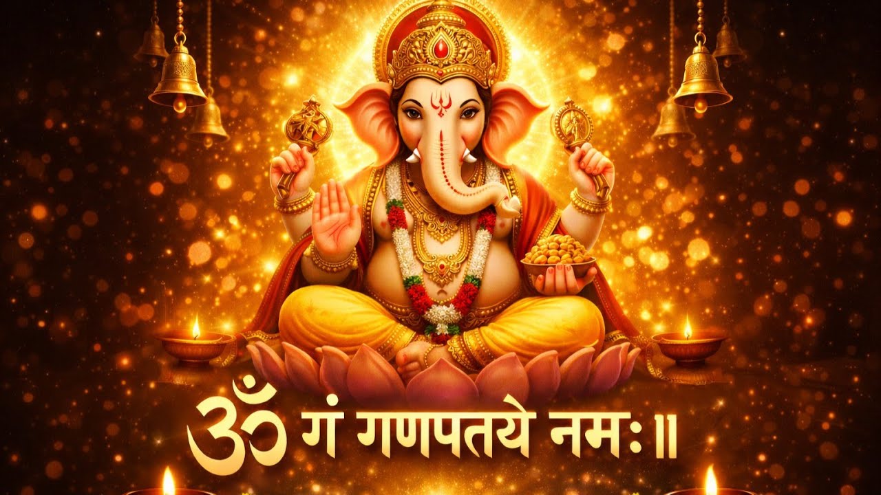 गं गणपतये नमः 🙏 Ganesh Mantra | Vighnaharta Blessings 🔥 