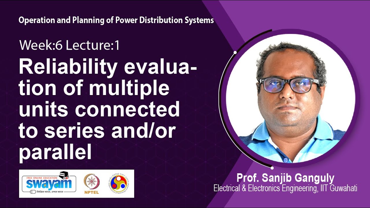 Lec 16: Reliability evaluation of multiple units connected to series and/or parallel