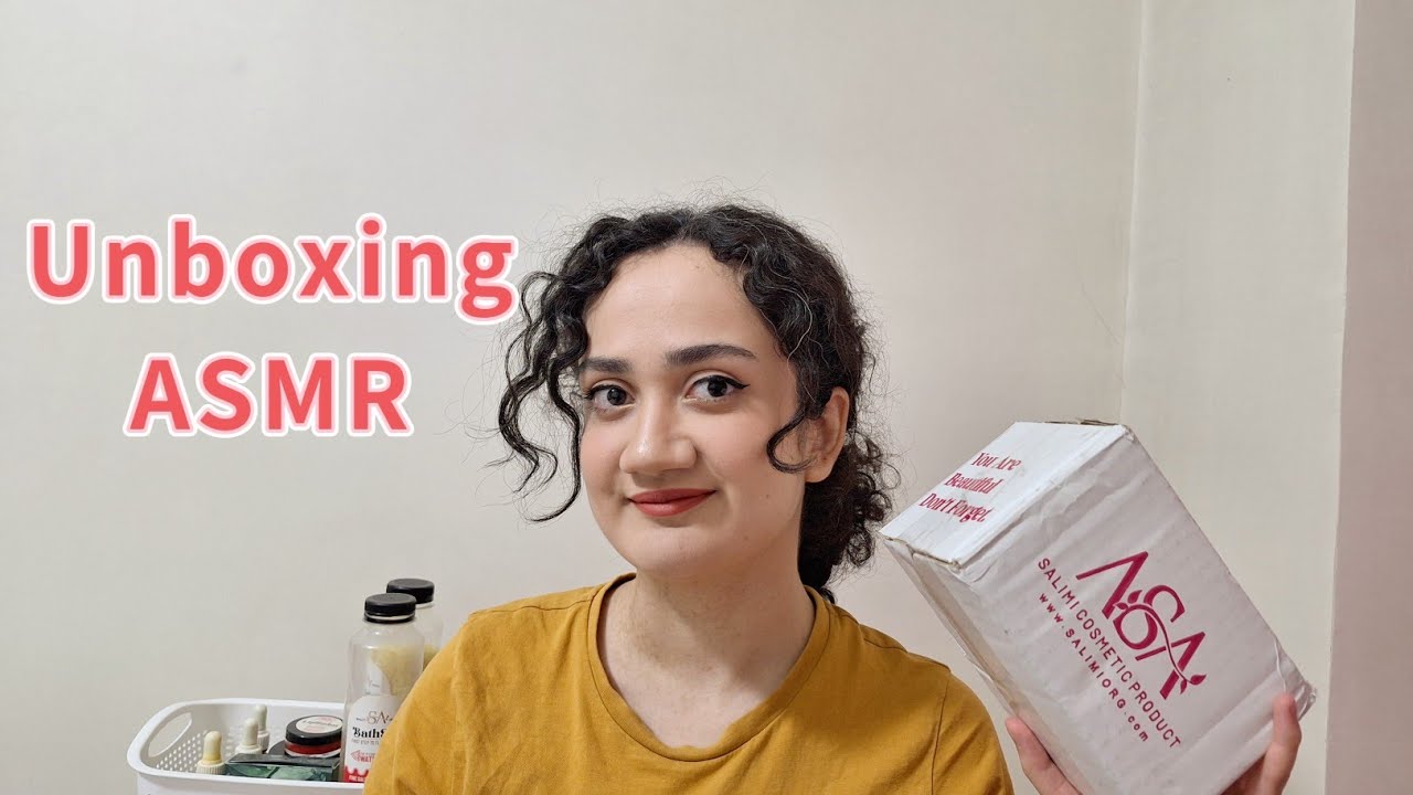 ASMR Farsi | آنباکسینگ و نظر من در مورد محصولات برند آسا سلیمی با صداهای جذاب☺️ | Unboxing asmr