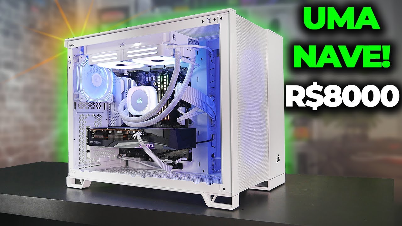 PC GAMER INSANO DE R$8000, MONTAGEM E TESTES EM JOGOS! (ATUALIZADO PARA 2025)