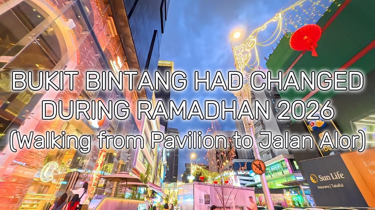 Kuala Lumpur at Night - How I walked from Pavilion to Jalan Alor | Ramadhan 2026 light decoration