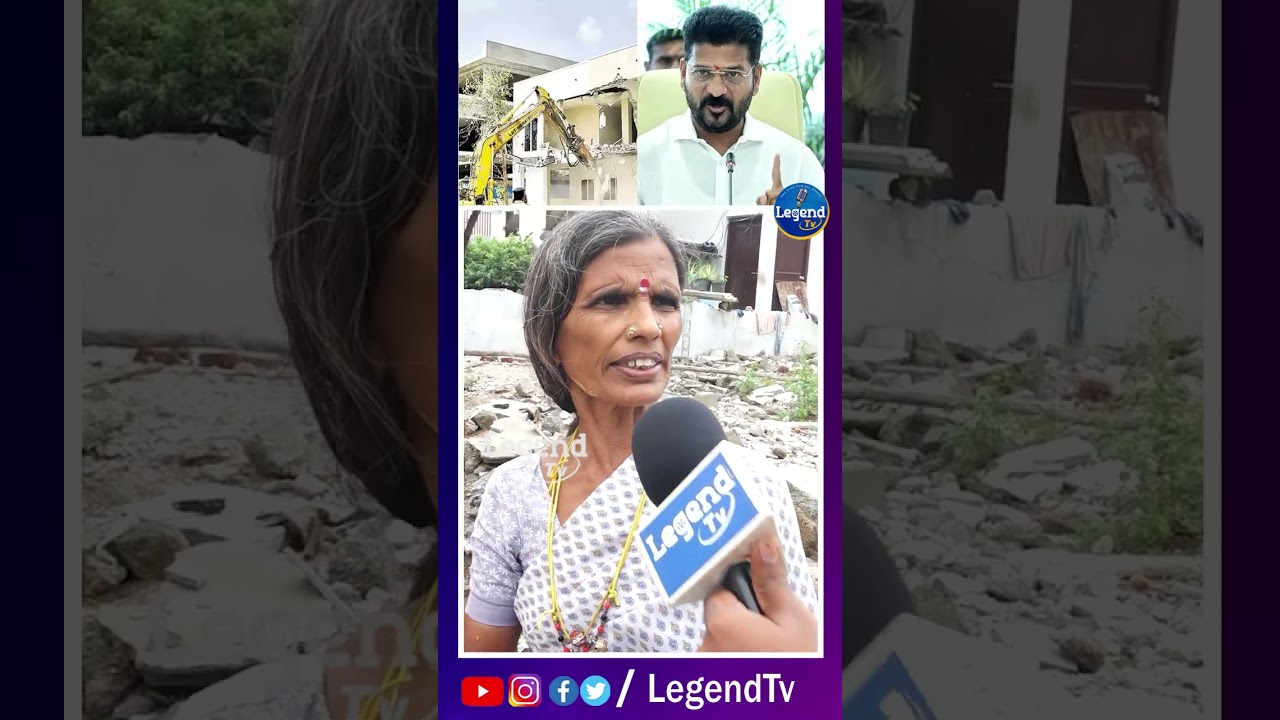 Old Woman MASS WARNING To CM Revanth Reddy | Hydra Demolition On Temple | 