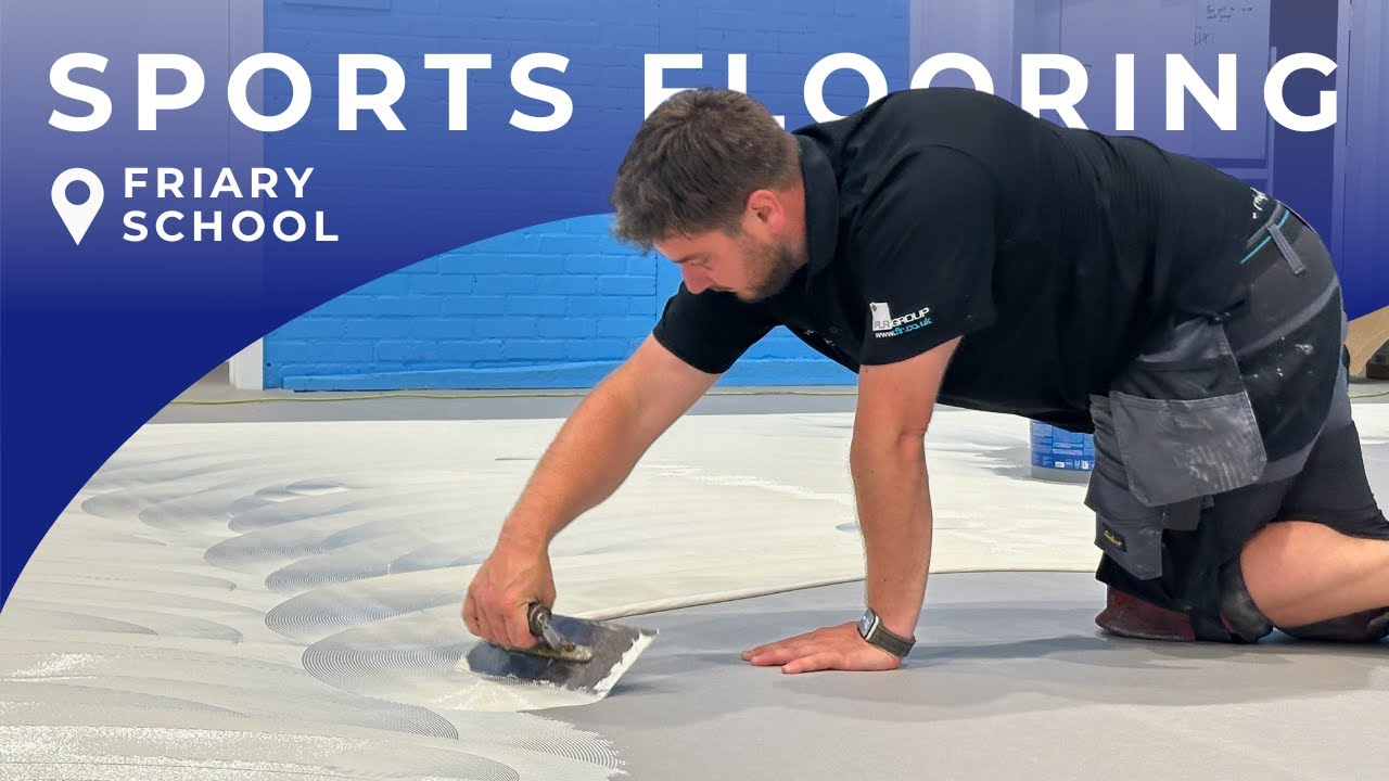 Installing Gerflor Sports Flooring at Friary School