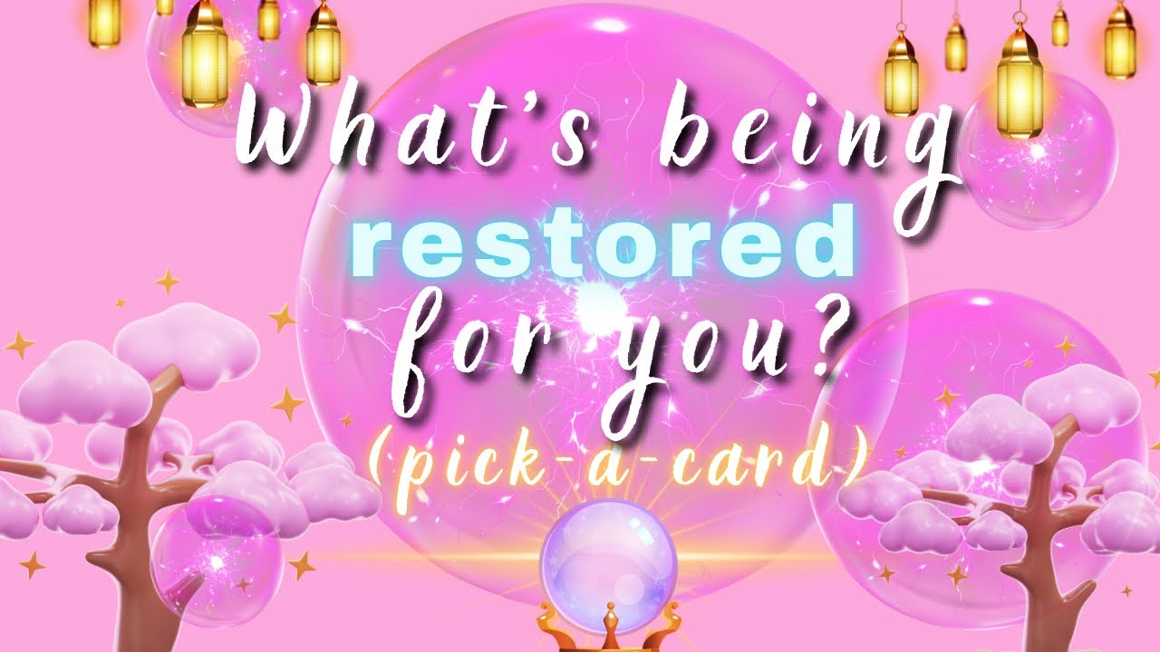 🔮Pick-a-Card | 🕊️What’s being restored for you?