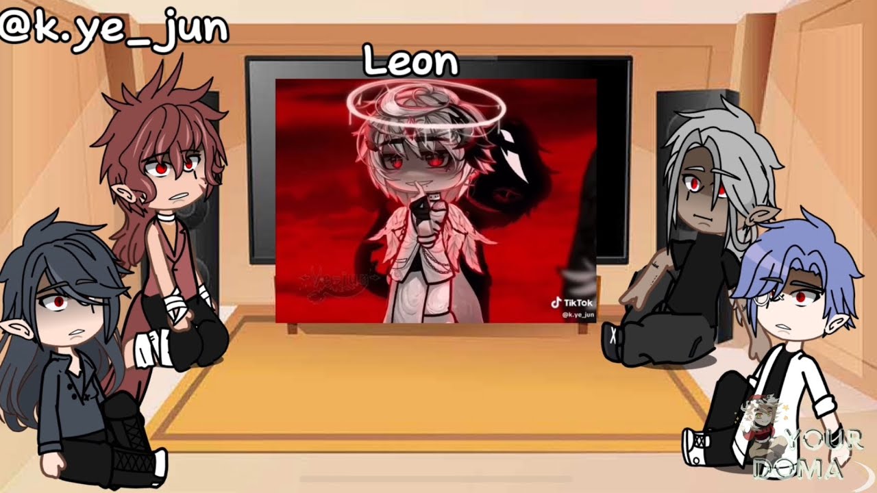 || Dark Fall React To Leon As Random Gacha TikTok || part1/? || Gacha Reaction video