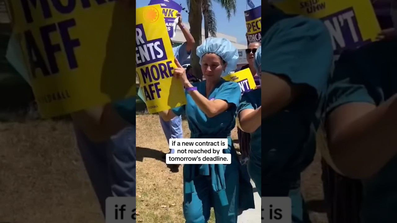 More than 75,000 health care workers could go on strike this week #shorts