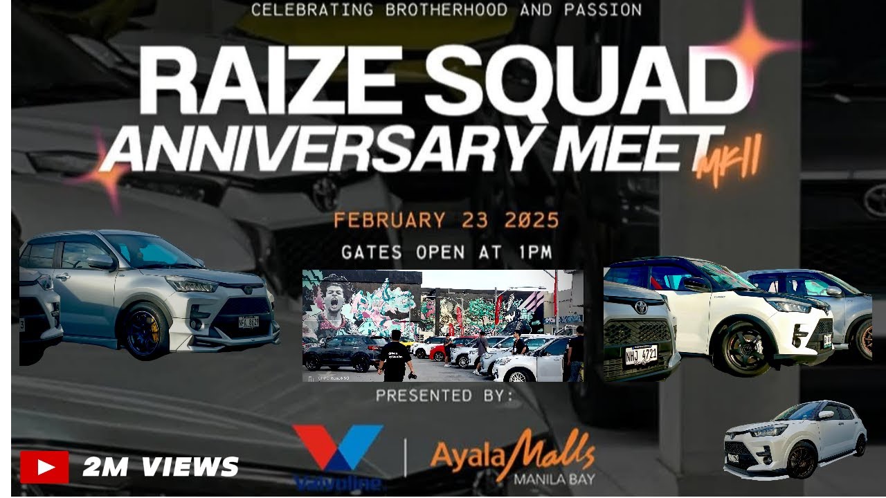 TOYOTA RAIZE SQUAD Community Unites as they celebrate their 2ND YEAR ANNIVERSARY!