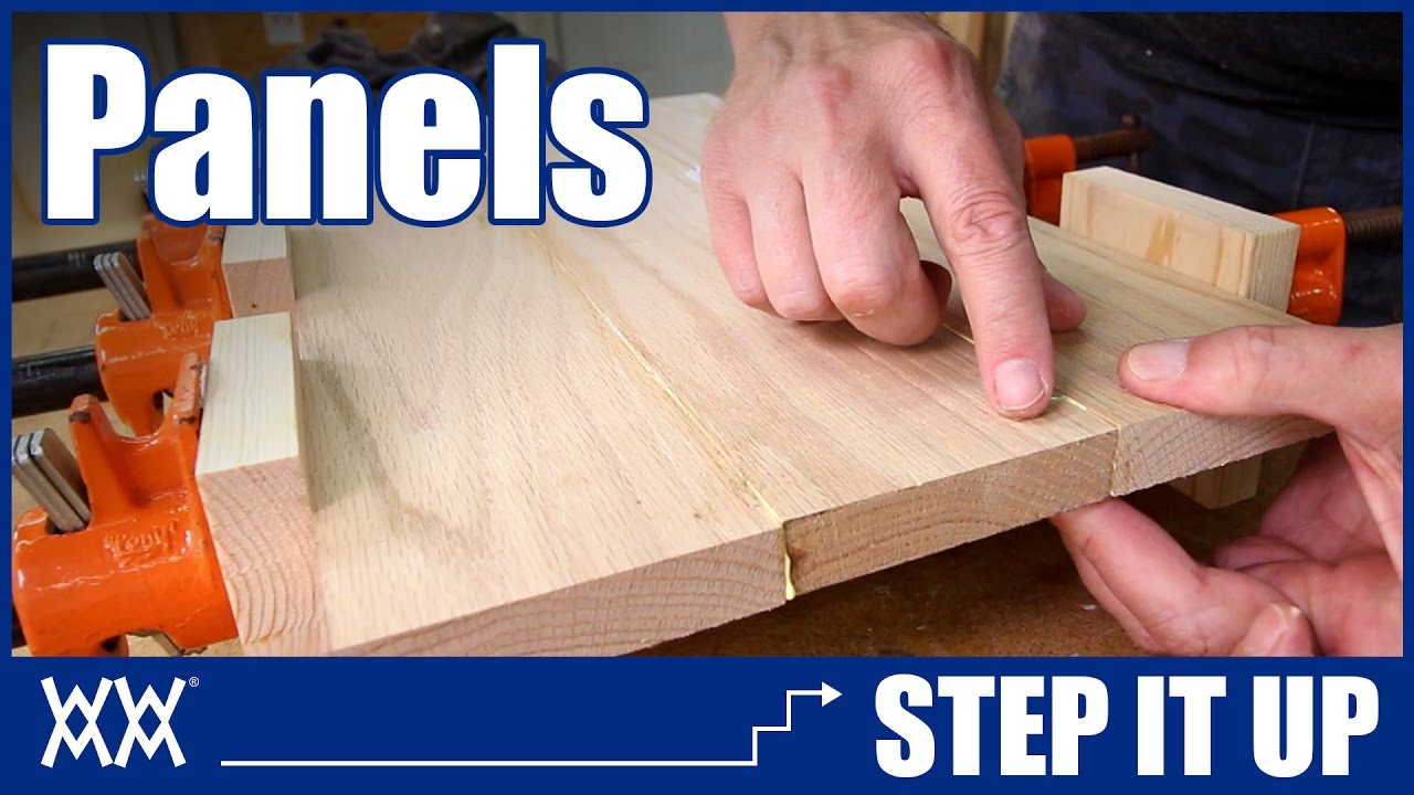 Need Wide Boards? How to make panels by edge joining lumber | STEP IT UP Woodworking