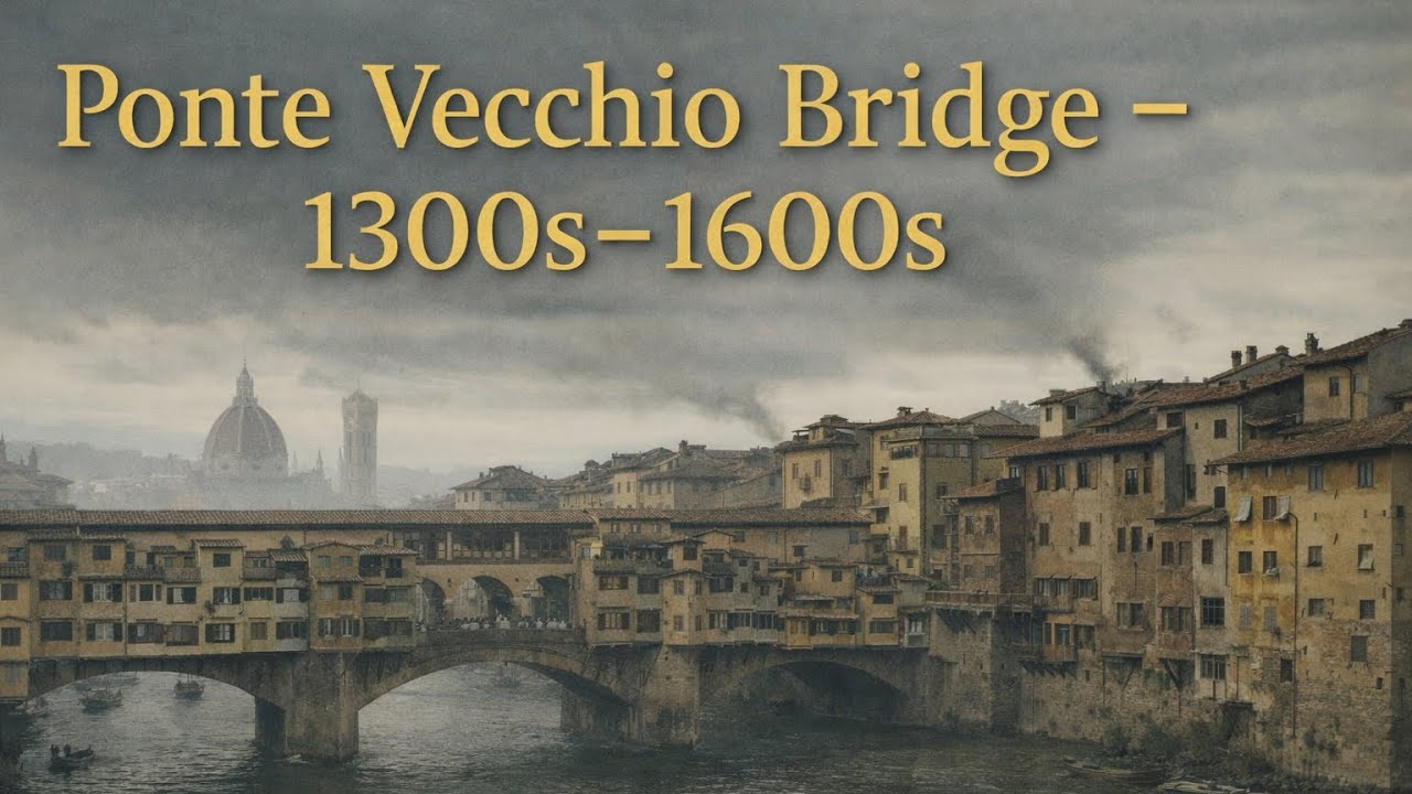 Ponte Vecchio Bridge 1300s -1600s  (AI Reconstruction)