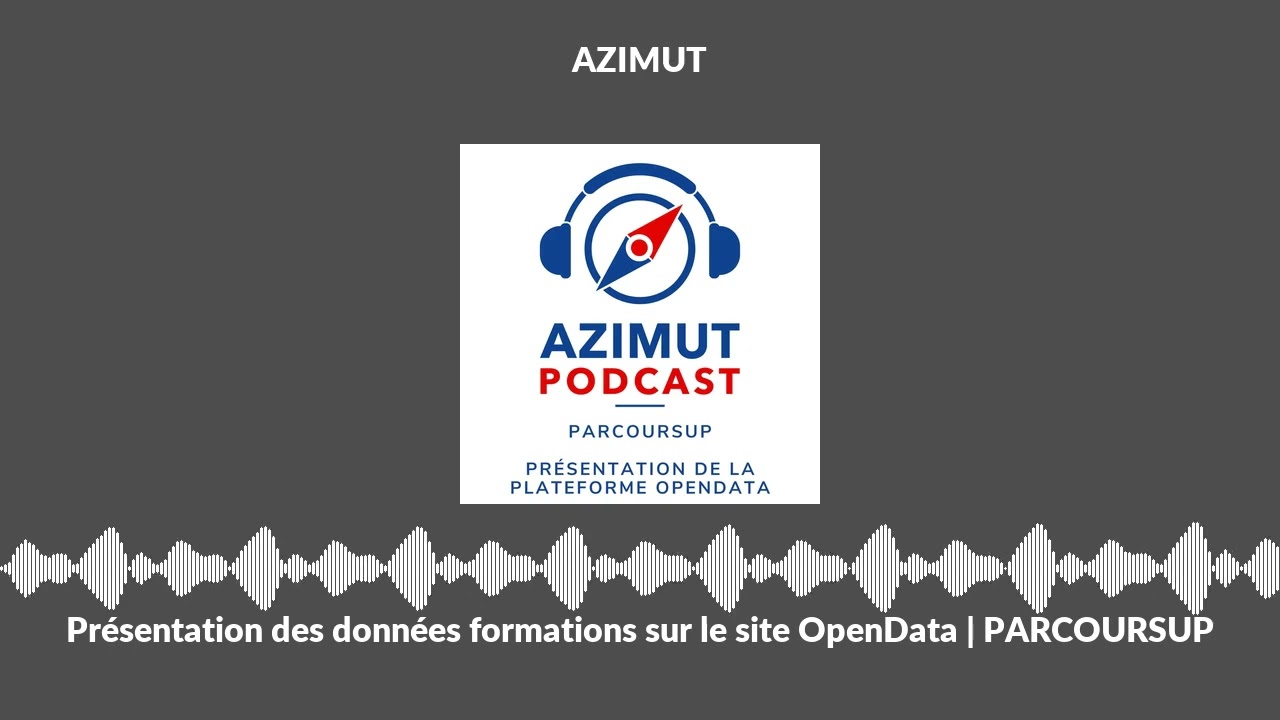 Pr&eacute;sentation des donn&eacute;es formations sur le site OpenData | PARCOURSUP