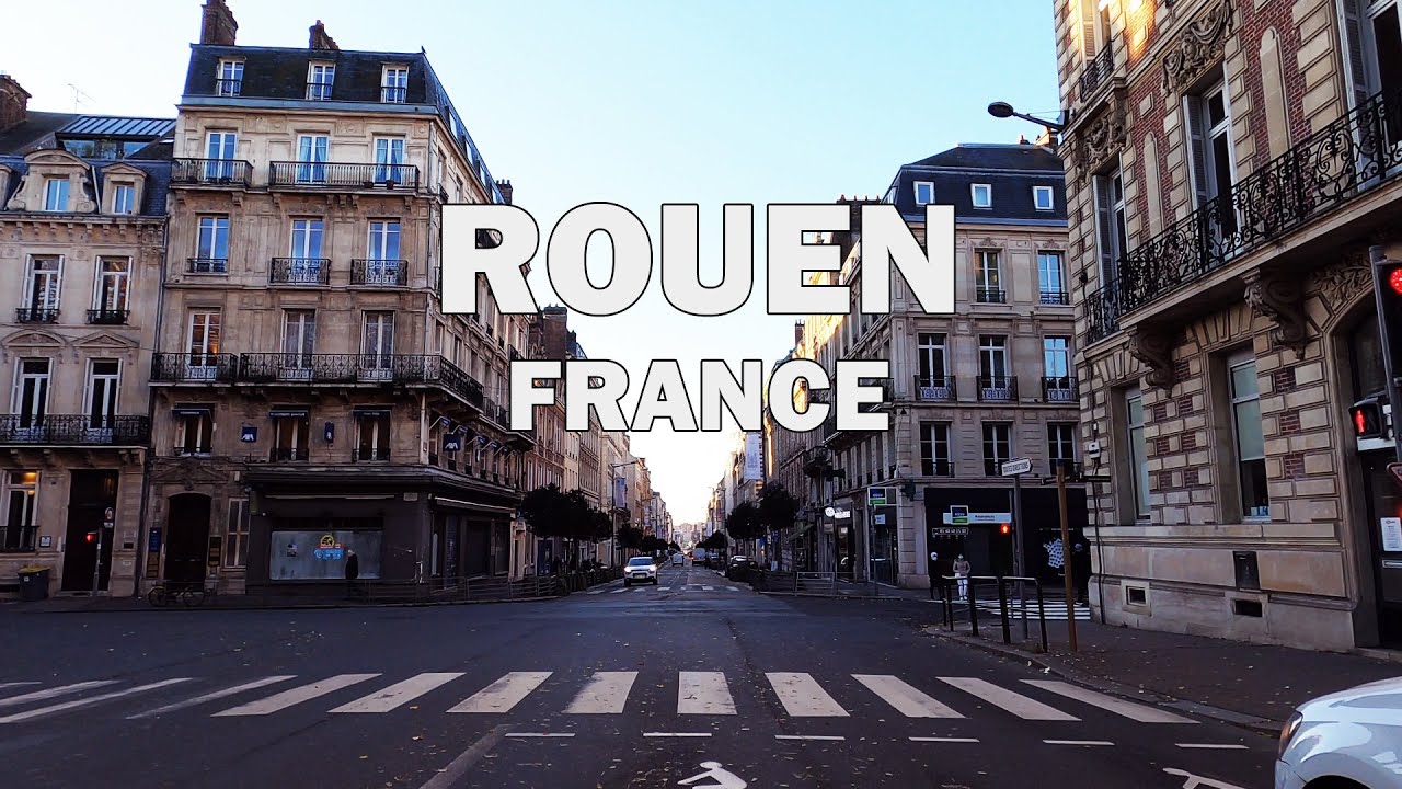 Rouen, France - Driving Tour 4K