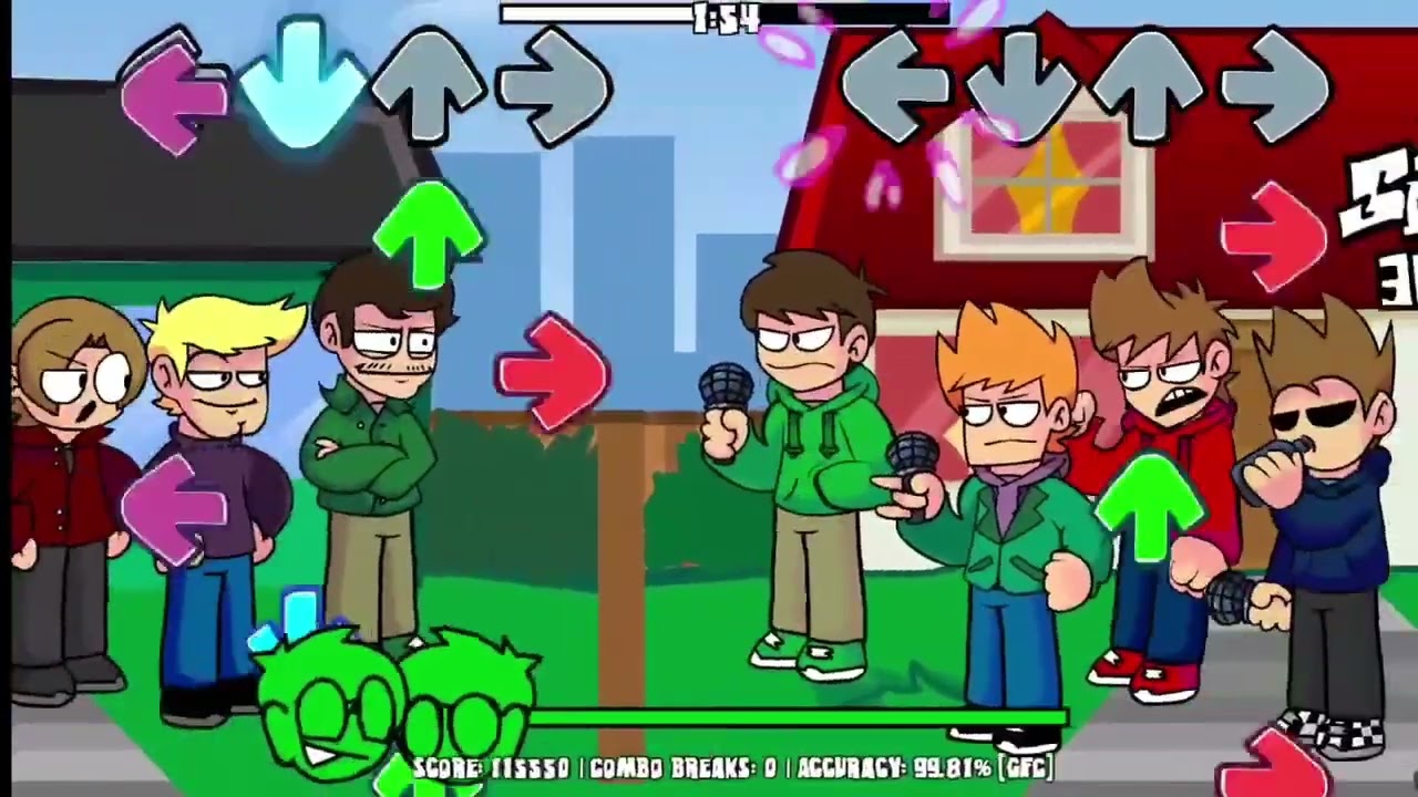 FNF EDDSWORLD : Mayhem V2 But Its Online Voices
