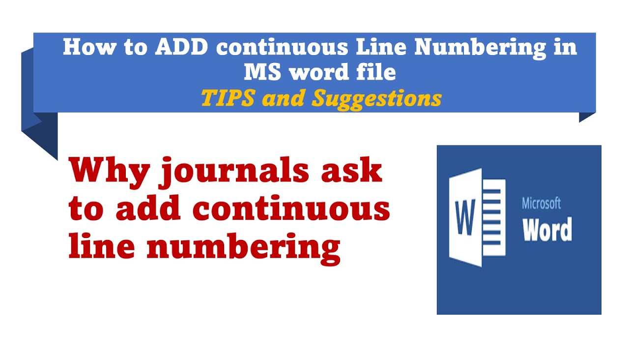 Добавление непрерывных номеров строк в рукопись в MS Word: руководство