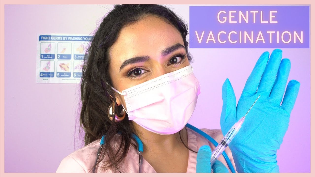 Получение прививки от COVID 💉 Мягкий ASMR-медицинский осмотр (тихий голос, индивидуальный подход)