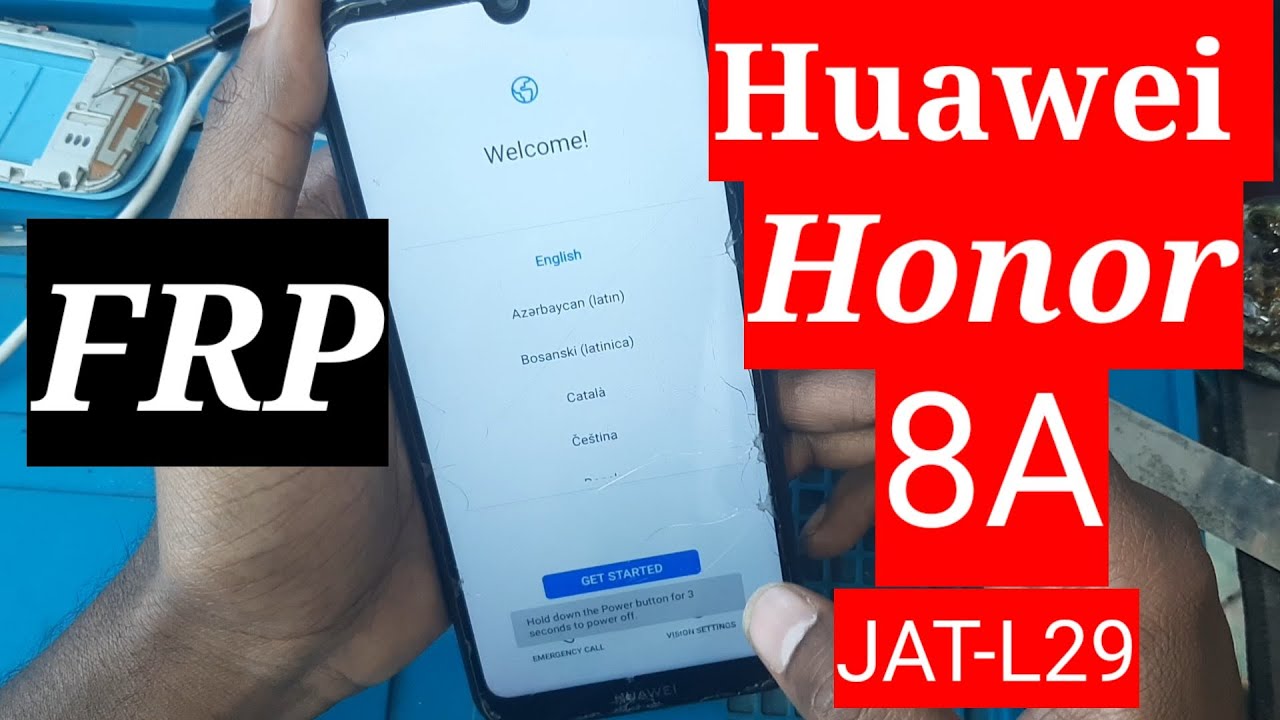 Huawei Honor 8A (JAT-L29 FRP BYPASS