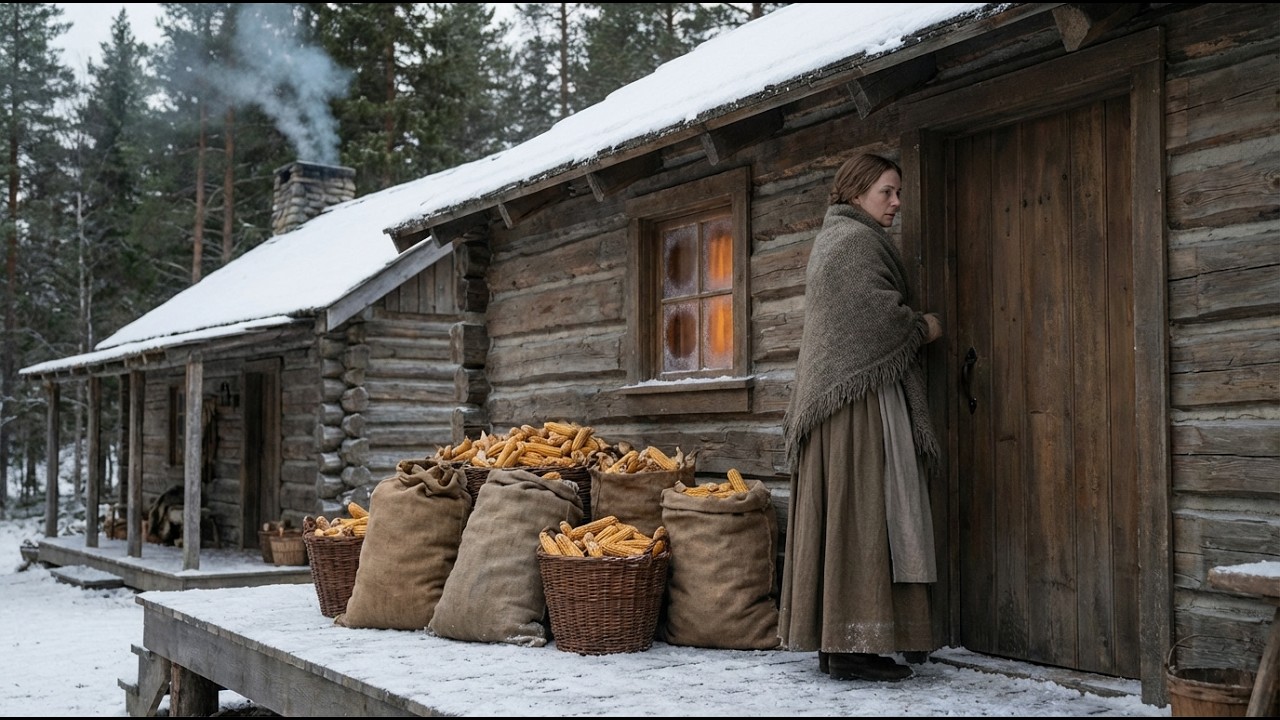 Her Cabin Had No Firewood — Until Neighbors Found Her Burning Corn Cobs All Winter