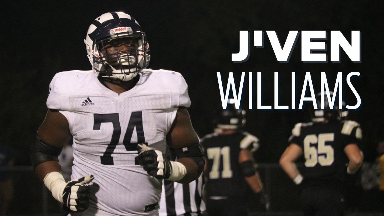 Watch highlights of Penn State offensive line commit and five-star prospect J'Ven Williams | #WeAre