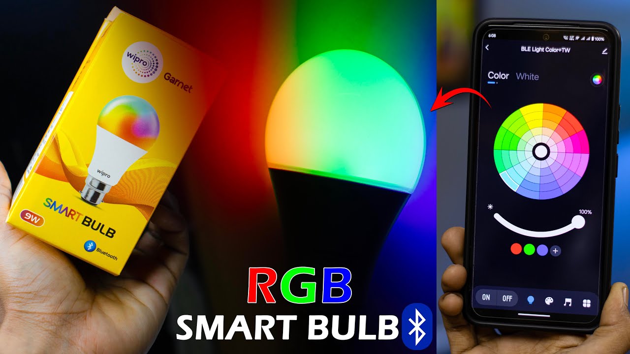 💡💥Wipro Garnet RGB 9W Smart Bulb Detailed Setup Guide in Hindi with Wipro Next Smart Home App 2025?