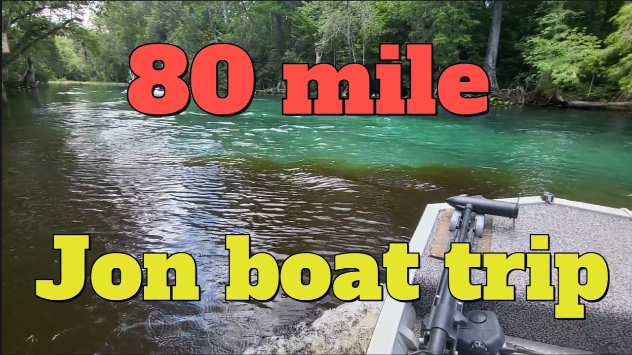 80 miles jon boat trip #jonboat #trip #adventure #boattrip #springs #silversprings #florida