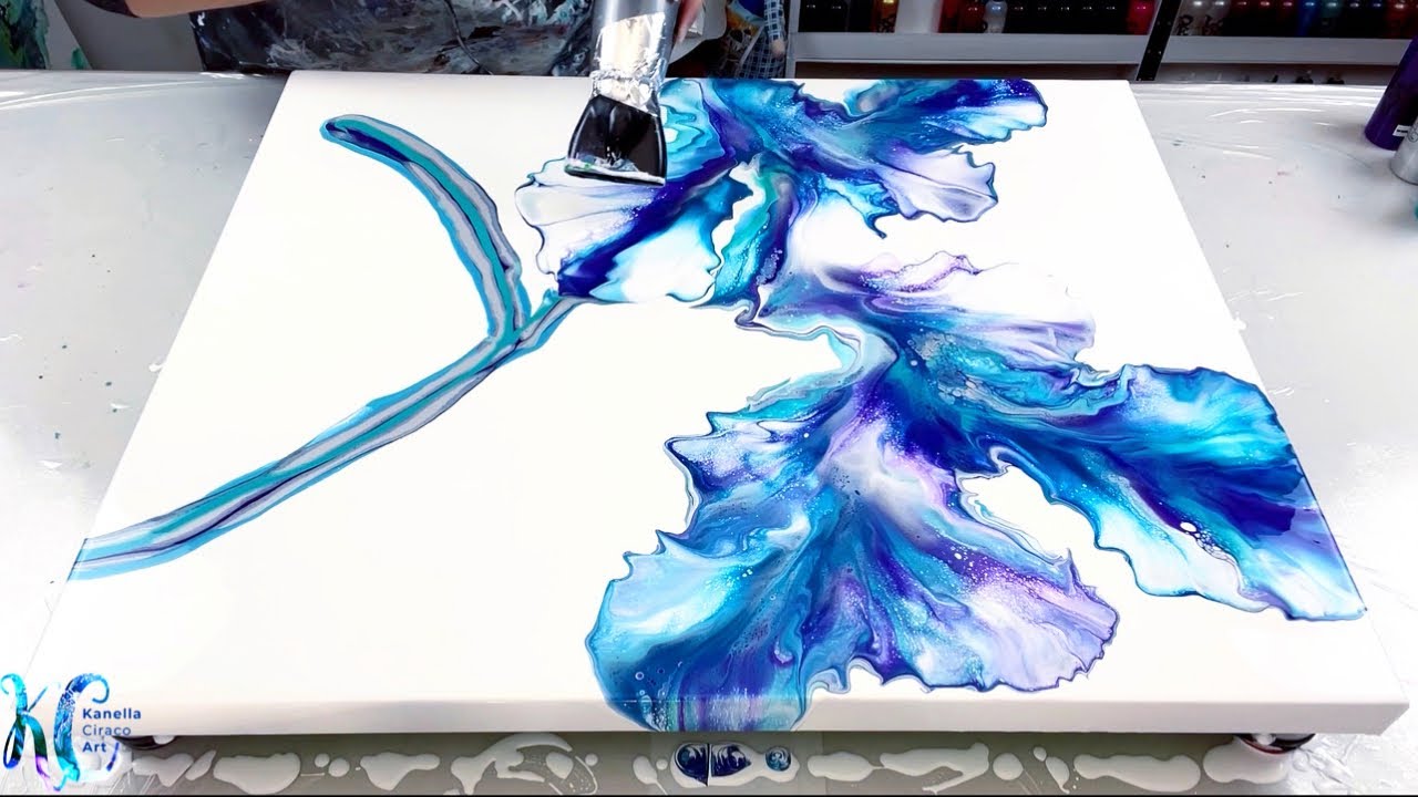 # 457 - 📚HOW TO use a hair dryer to create beautiful art! ~ Acrylic Pouring ~ Fluid Art Tutorial