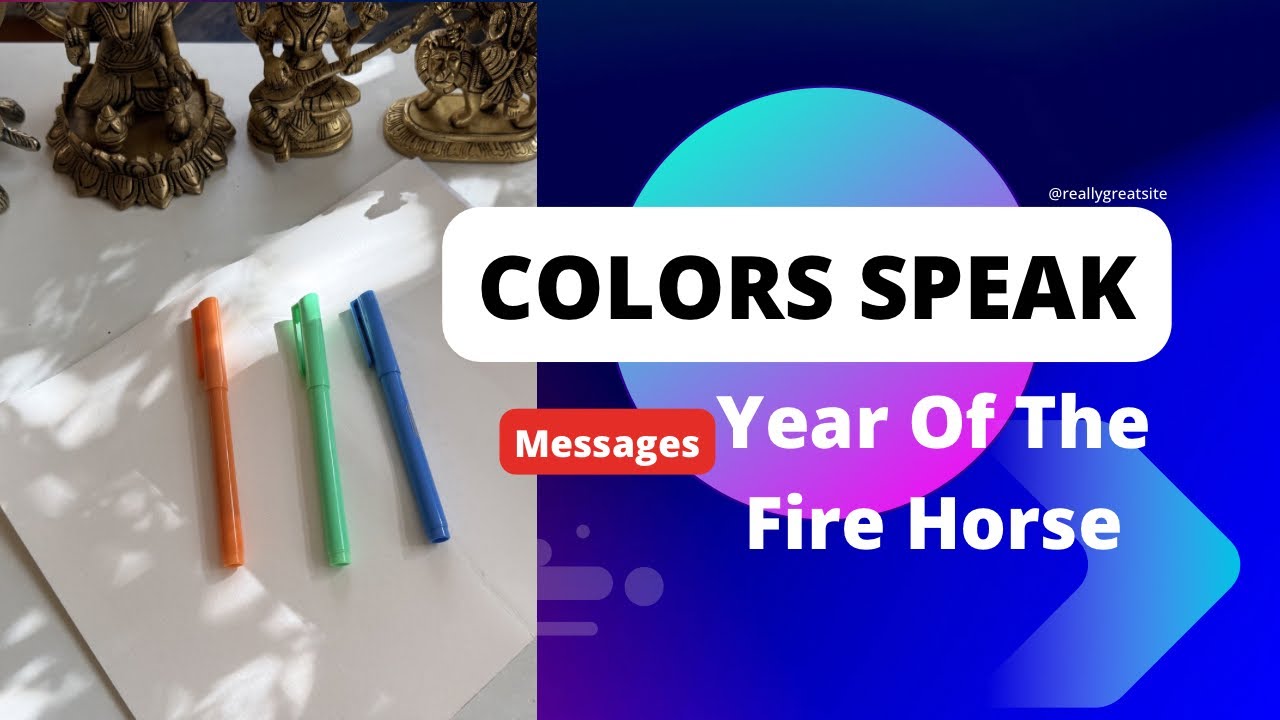 Colors Speak-Year Of The Fire Horse 🐎🐎🐎🧲