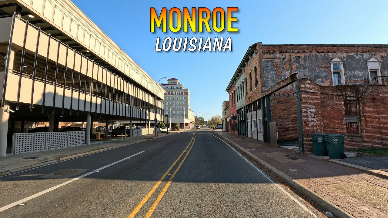 Monroe Louisiana Driving Through