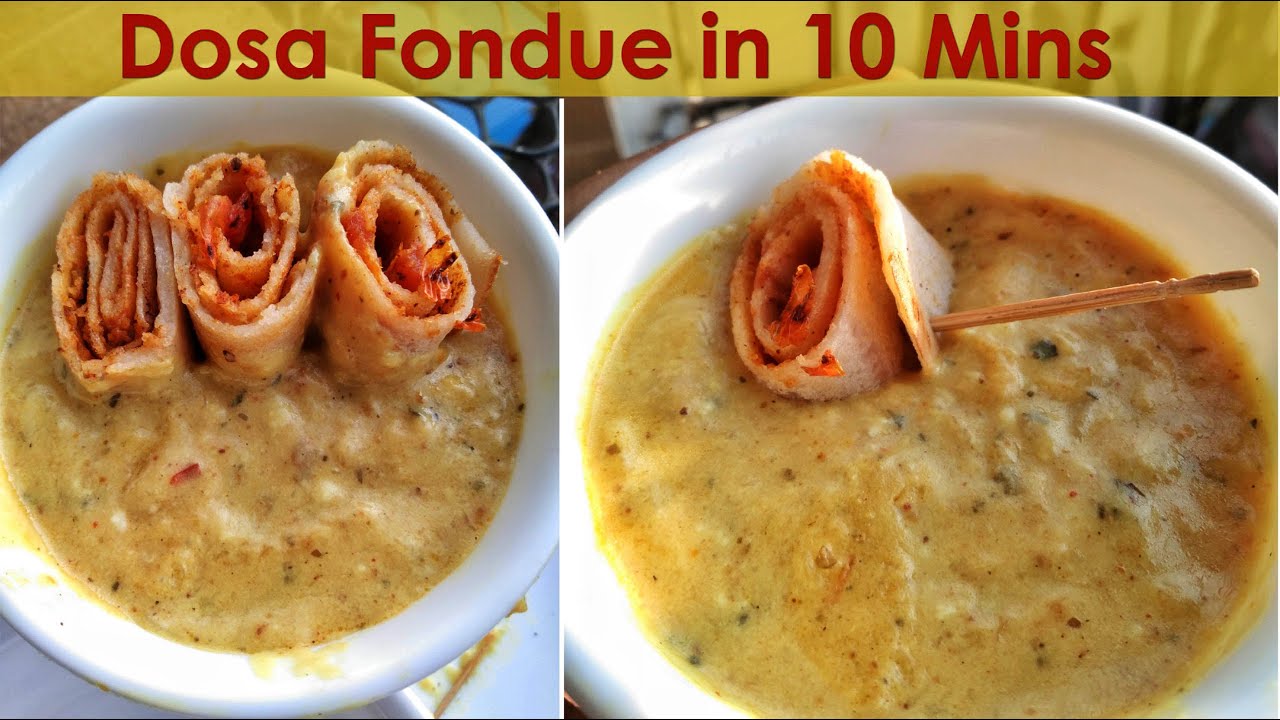 Cheesy Dosa Fondue Recipe |South Indian Dosa Innovative dish in 10 Mins |Pure Jain|