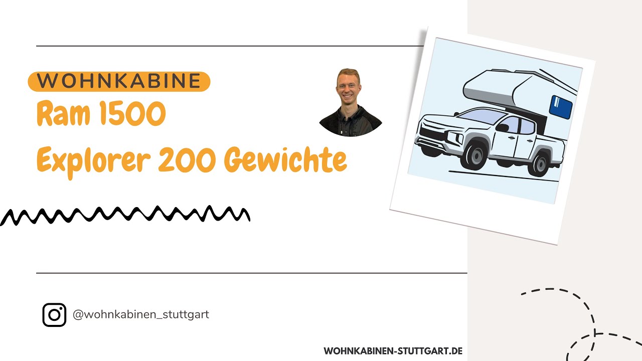 RAM 1500 / Wohnkabine / Dux-Camper Explorer 200 /Gewichte