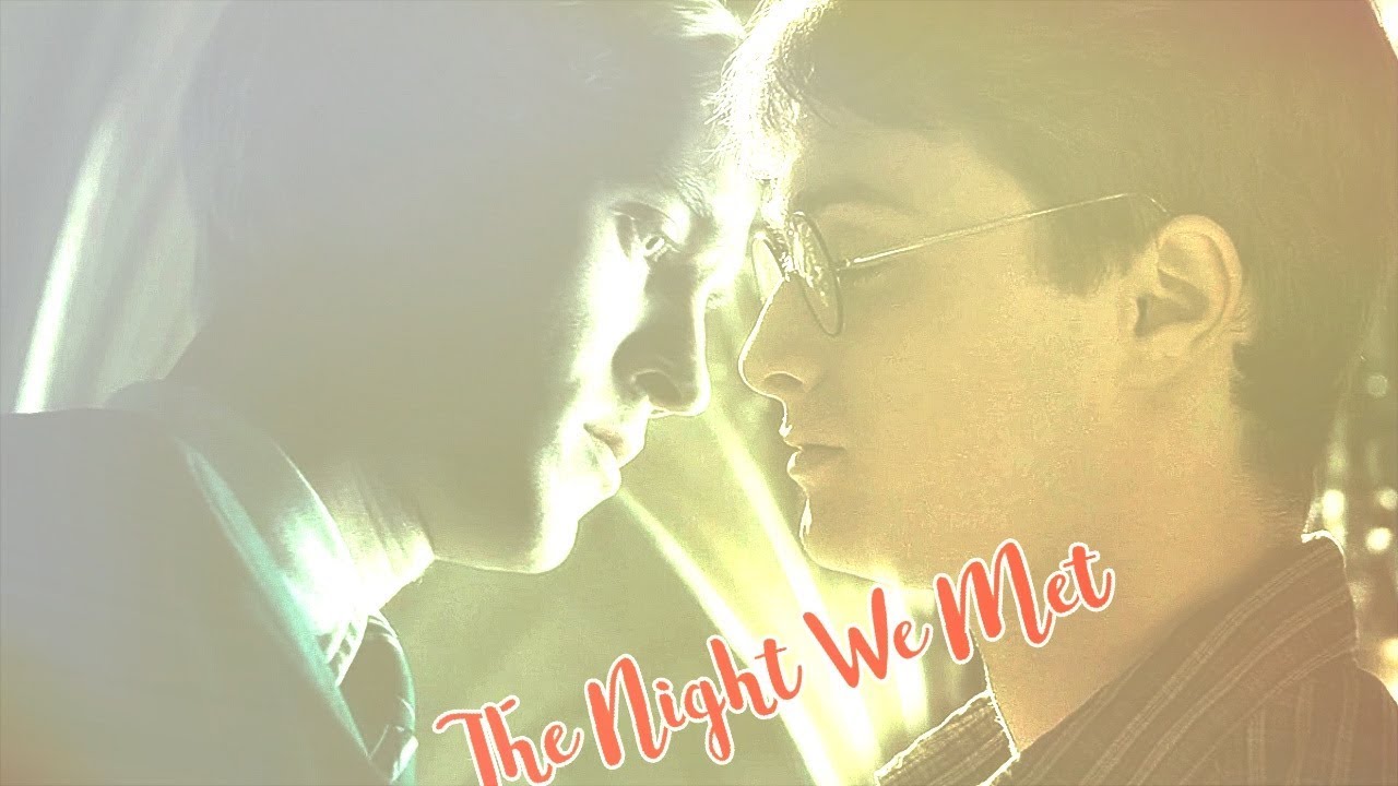 Draco + Harry AU || The night we met ♥ (hbd Bruna!)